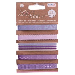 Rubans déco 5x100cm tons violet