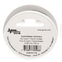 Fil nylon noir 0,25mm 50m