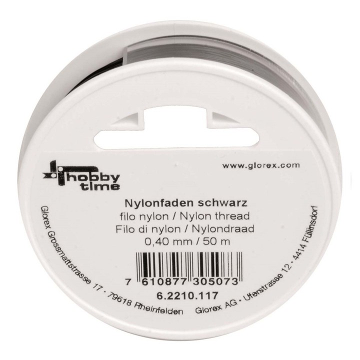 Nylonfaden schwarz 0,40mm 50m