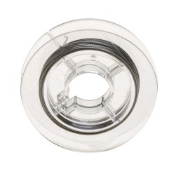 Fil nylon coated coul.argent  0,38mm 5m