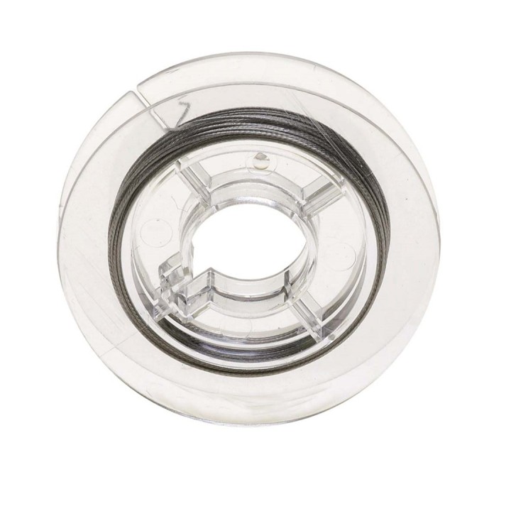 Nylon Coated 0,38mm 5m silver color
