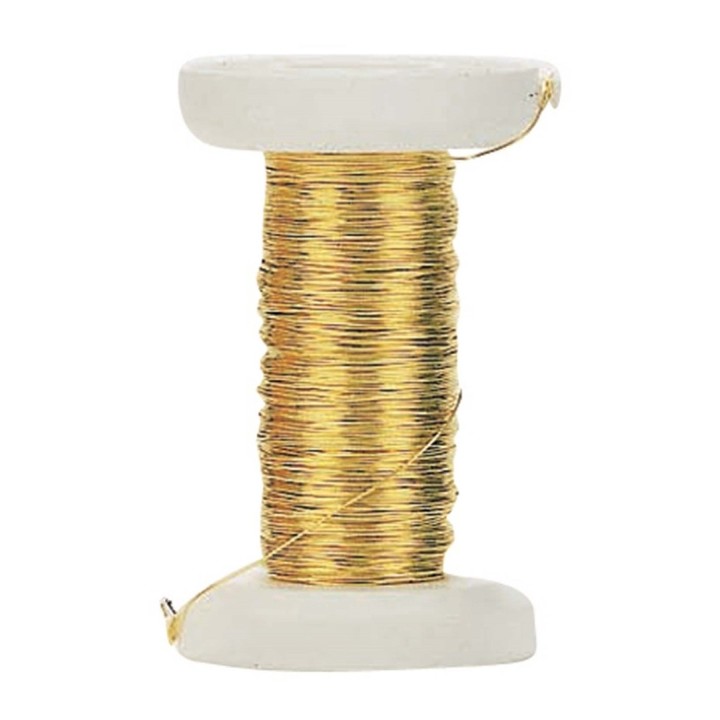 Golddraht 0,25 mm 35m Kupferkern vergoldet