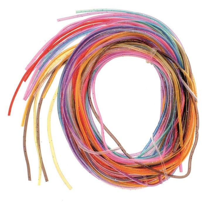 Colour Strips Glitter 20 Stück 100cm lang, 10 Farben sortiert