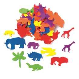Moosgummi Set Tiere ca. 50 Stück, selbstklebend
