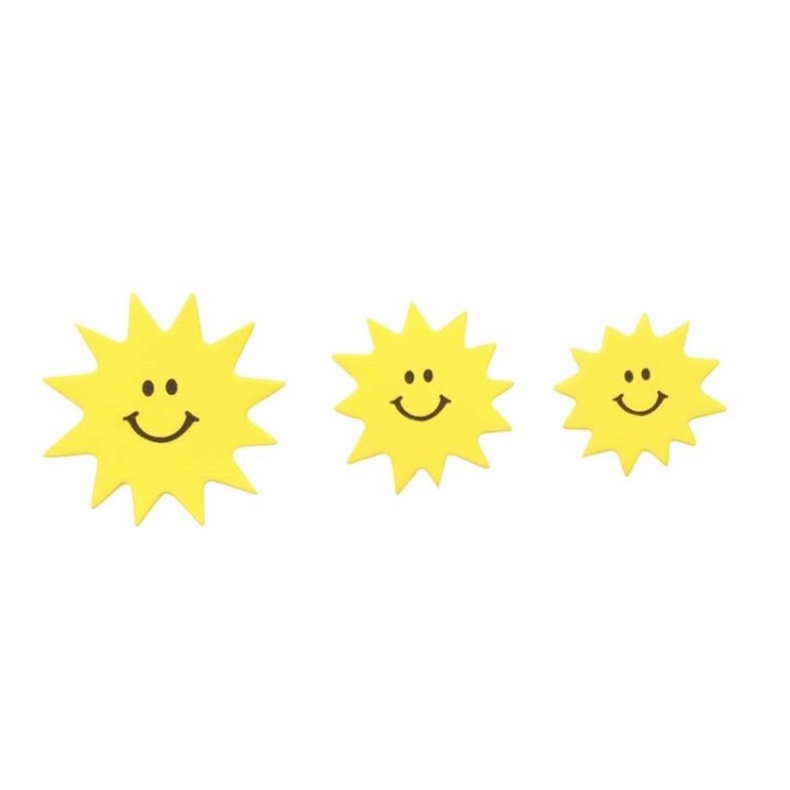 Moosgummi Sticker 52 Stück Sonne/Mond/Wolken selbstklebend