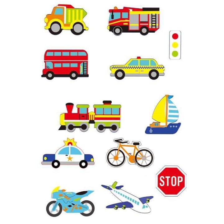 Stickers en mousse 39pcs voitures, autocollant