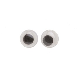 Yeux mobiles, ronds, 12 mm 100 pces