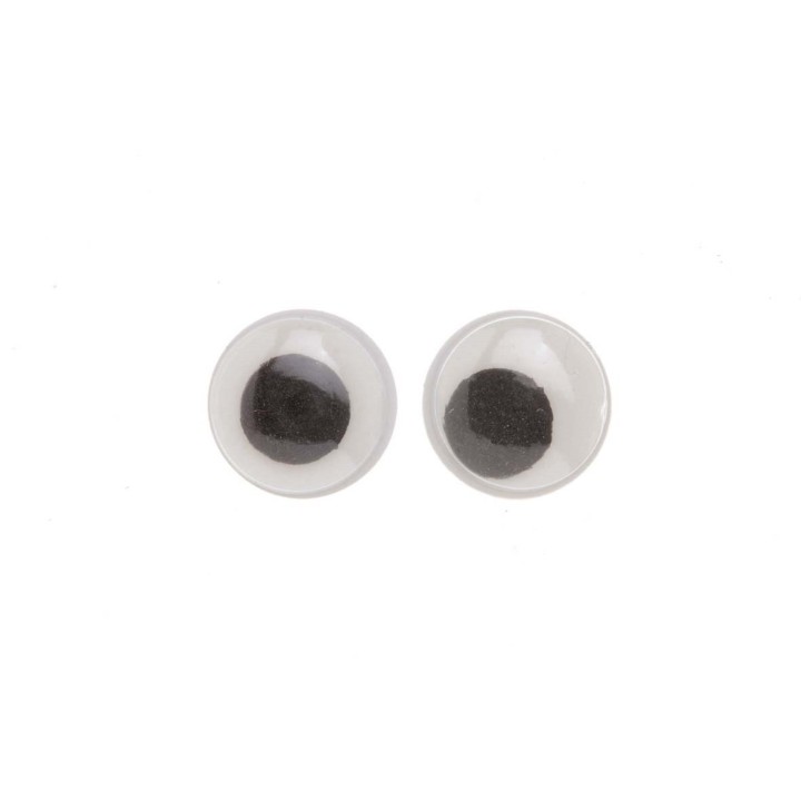 Wackelaugen 12mm, rund 100 Stück