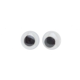 Wackelaugen 16mm, rund 100 Stück