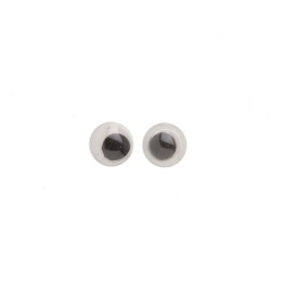 Wackelaugen 8mm rund 10 Stück