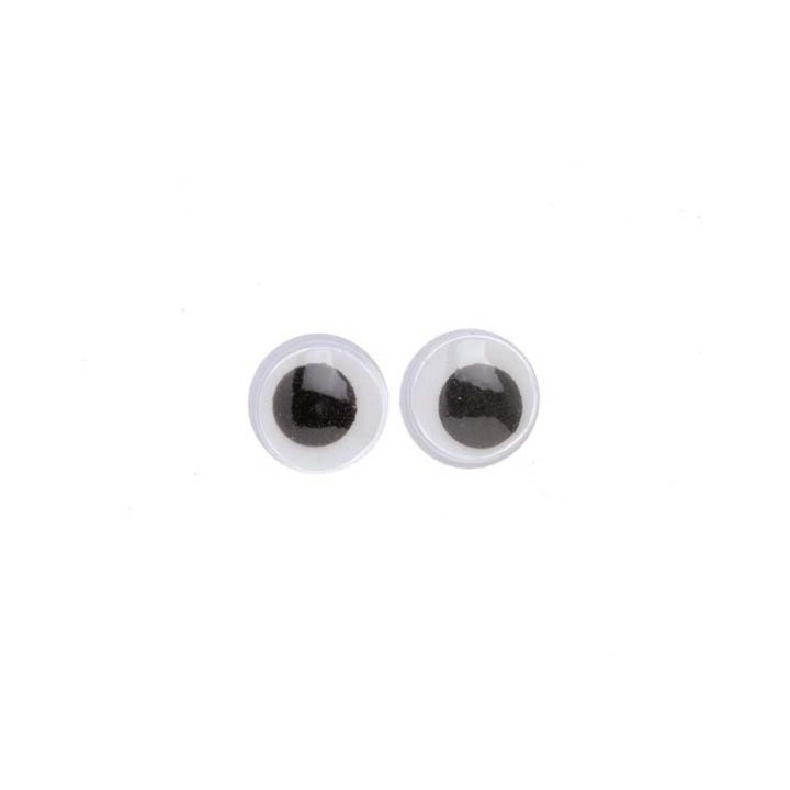 Wackelaugen 10mm rund 10 Stück