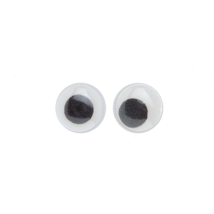 Wackelaugen 16mm rund 10 Stück