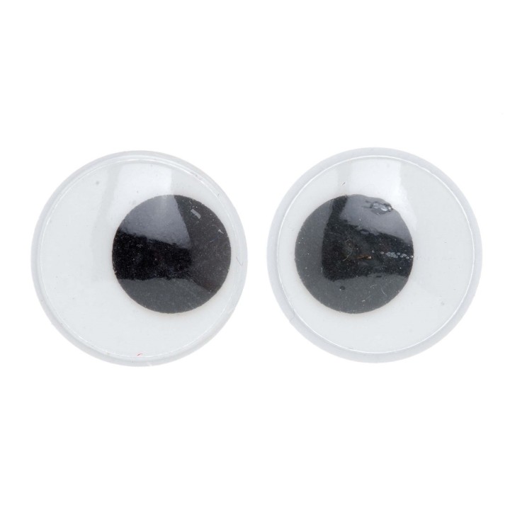 Wackelaugen 20mm rund 10 Stück