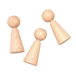 Figur Kegel 23x60mm 3 Stück