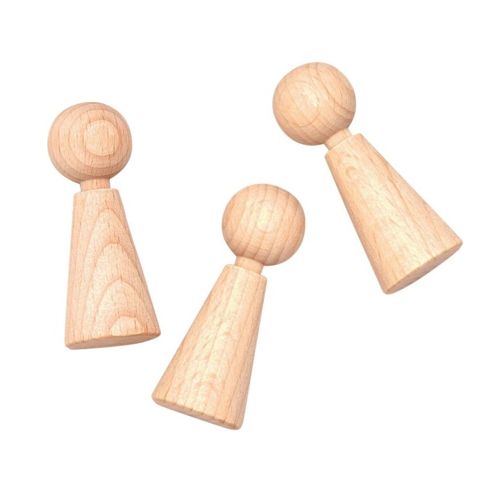 Figurine hêtre 23x60mm 3pcs FSC