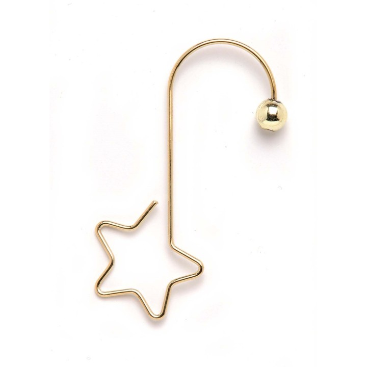 Kugelaufhänger aus Draht 12 Stück 52mm gold