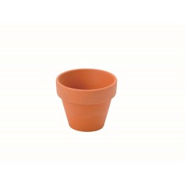 Tontopf terracotta 6cm Trayverpackung mit EAN-Code