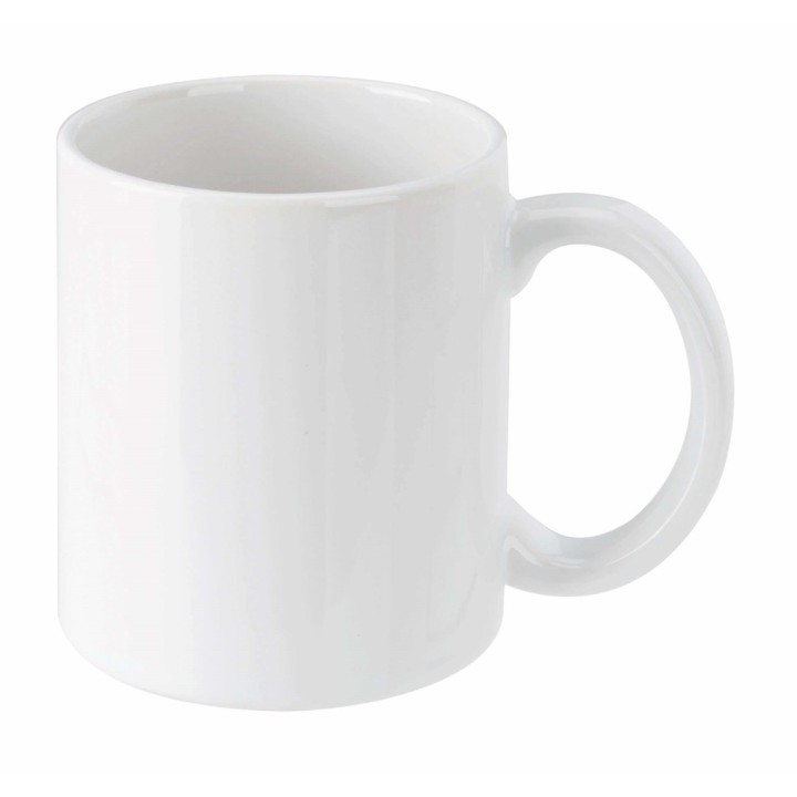 Keramik-Tasse weiss 300ml 8,3x8,3x9,7cm