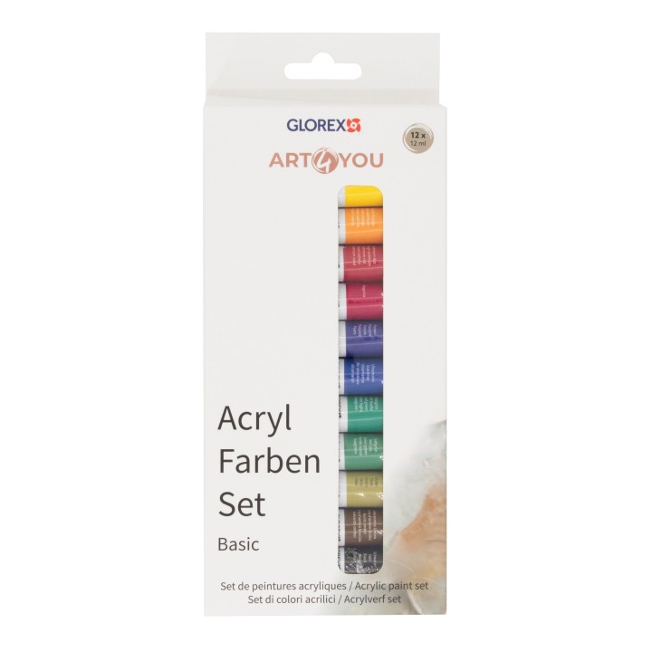 Acrylfarben-Set Basic 12St, je 12ml