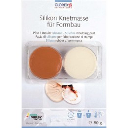 Silikon Knetmasse für Formbau 80g, 2-Komponenten 2x40g