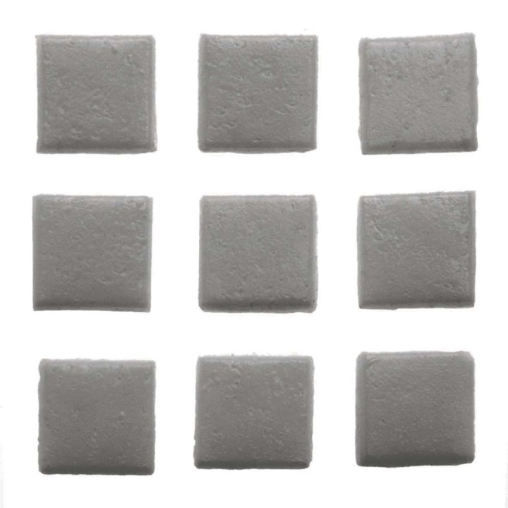Mosaiksteine 10x10mm 100g dunkelgrau