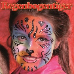Profi Aqua Make-up Regenbtiger 4 Farben, Pinsel, Anleitung