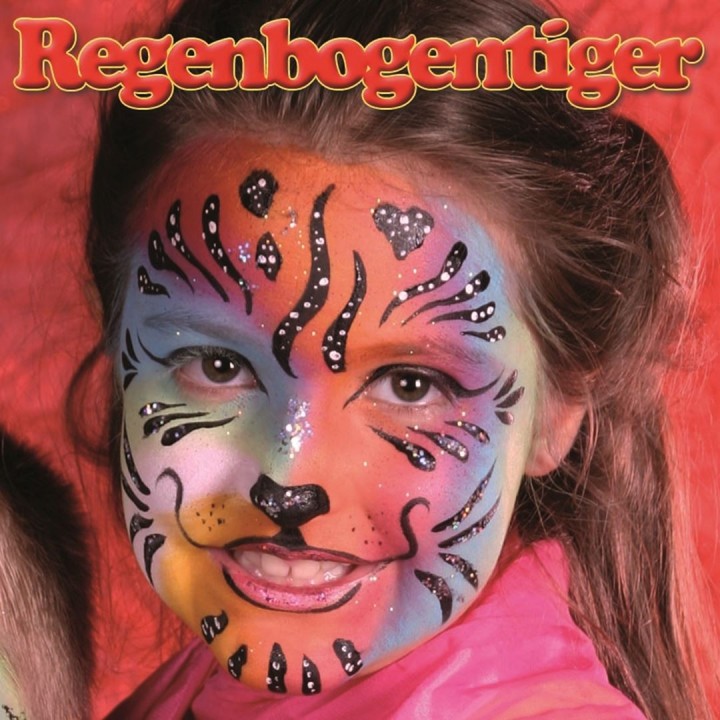 Profi Aqua Make-up Regenbtiger 4 Farben, Pinsel, Anleitung