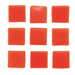 Mosaiksteine 10x10mm 100g dunkelorange