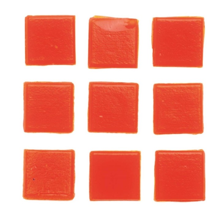 Mosaiksteine 10x10mm 100g dunkelorange