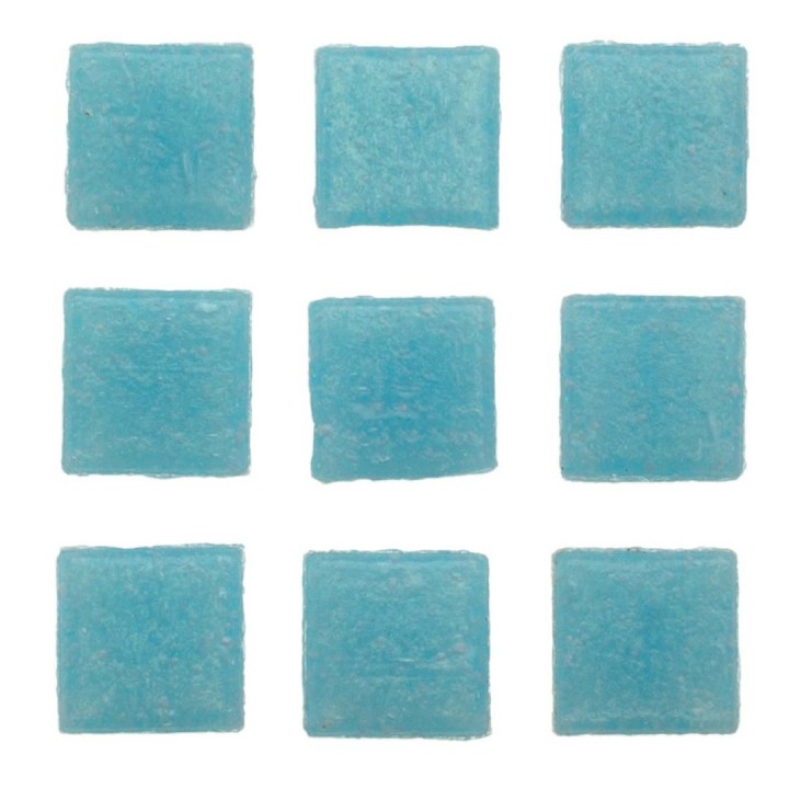 Mosaic tiles 20x20mm 100g light blue