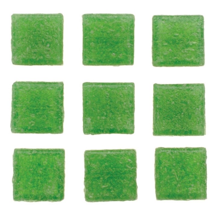 Mosaiksteine 20x20mm 100g hellgrün