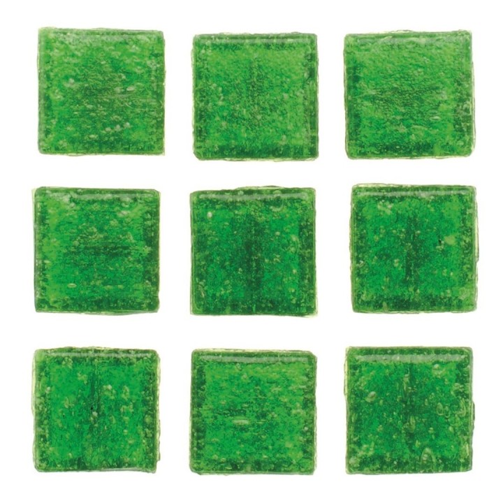 Mosaiksteine 20x20mm 100g dunkelgrün