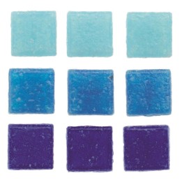 Mosaik Starter-Kit 20mm 200g blau sortiert