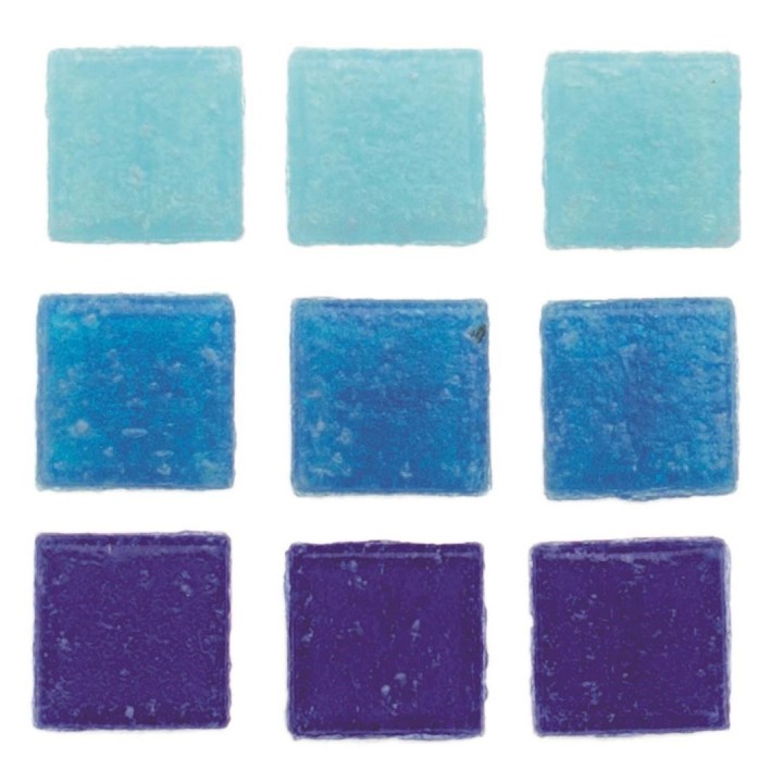 Mosaik Starter-Kit 20mm 200g blau sortiert