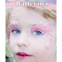 Profi Aqua Make-up Ballerina 4 Farben, Pinsel, Anleitung