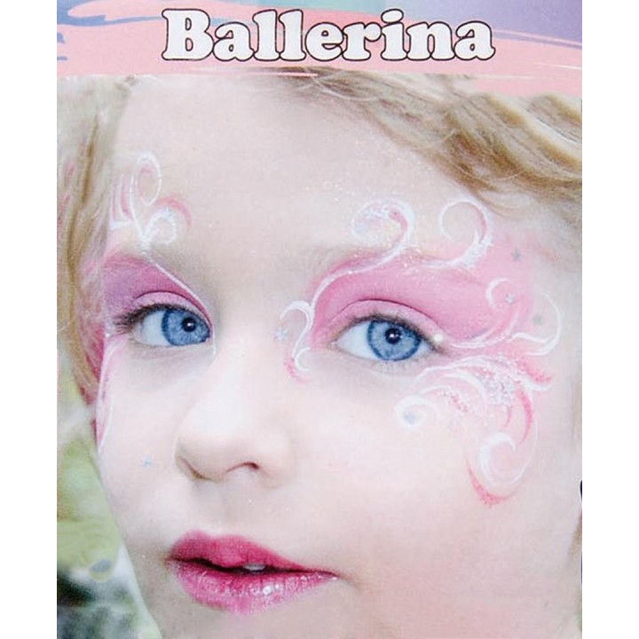 Profi Aqua Make-up ballerine 4 couleurs, pinceau, instructions