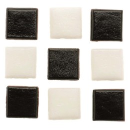 Mosaik Starter-Kit 10mm 200g schwarz/weiss