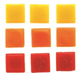 Glas-Mosaik Grosspackung 600g rot/gelb/orange sortiert