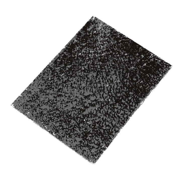 Crackle Mosaic Platte schwarz 15x20cm