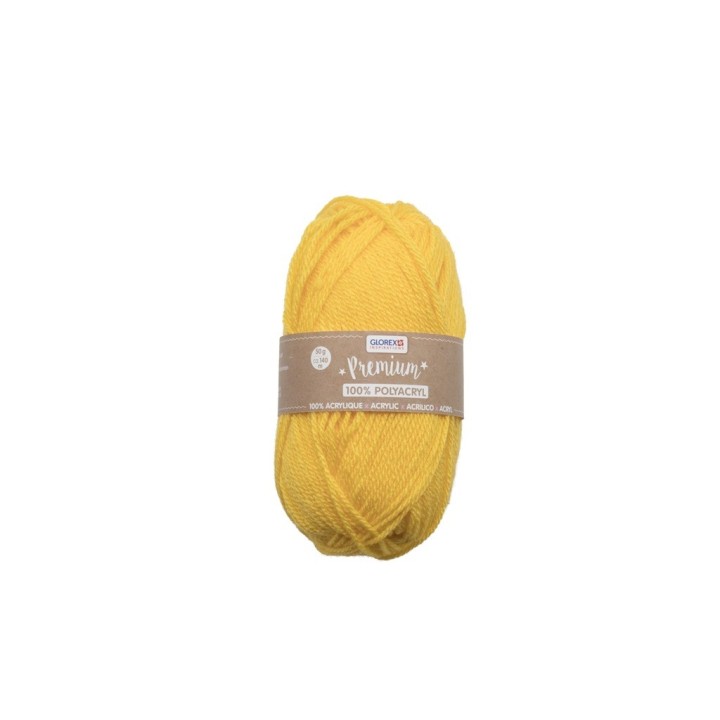 Premium 100% acrylique, 50g jaune