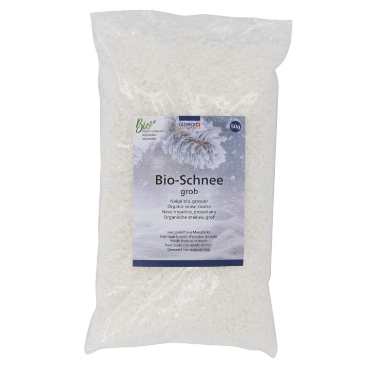 Organic decorative snow 50g coarse