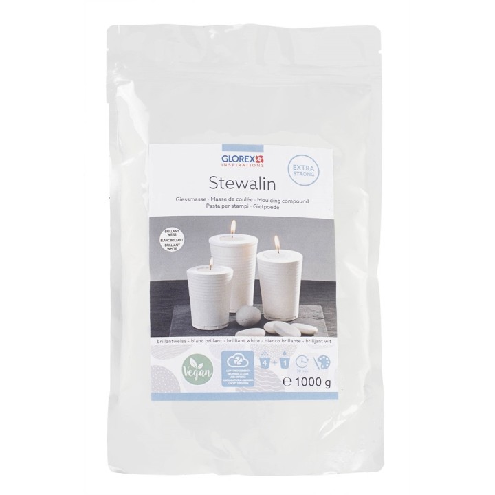Stewalin blanc, masse de coulée 1kg