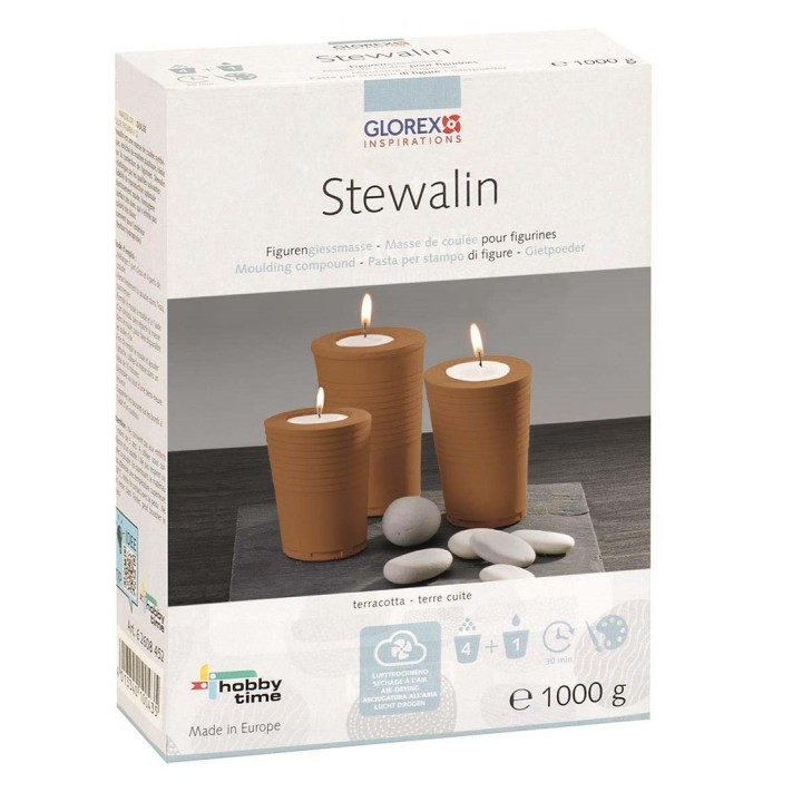Stewalin terracotta Figurengiessmasse 1kg