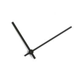 Uhrzeiger Alu schwarz matt 100 / 75mm