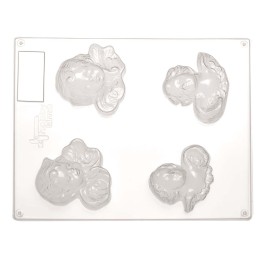 Moule relief angelots, 2 paires