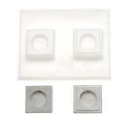 Giessform Teelichthalter 7x7cm quadratisch