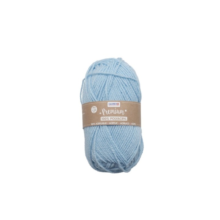 Premium 100% acrylic, 50g light blue