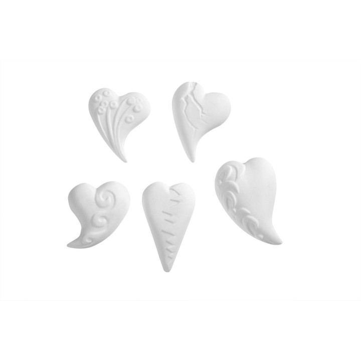 Relief moulds hearts 2