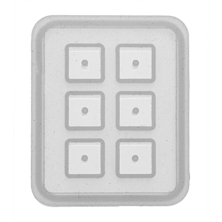 Moule en silicone 6x7cm Cube 12x12x12mm 6pcs