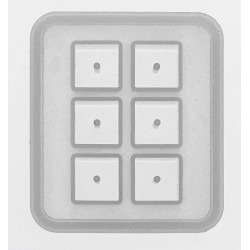 Silicone mould 7x8cm Cube 16x16x16mm 6 pcs